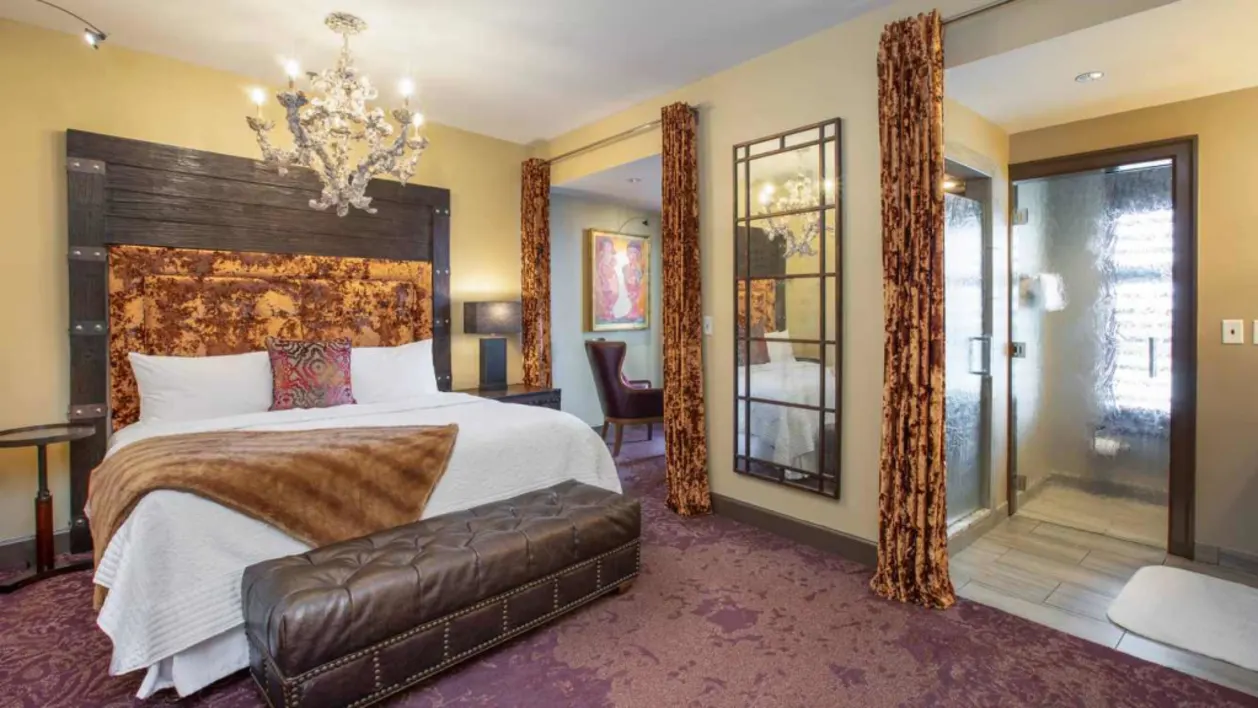 Guest room at The Bohemian Hotel in savannah